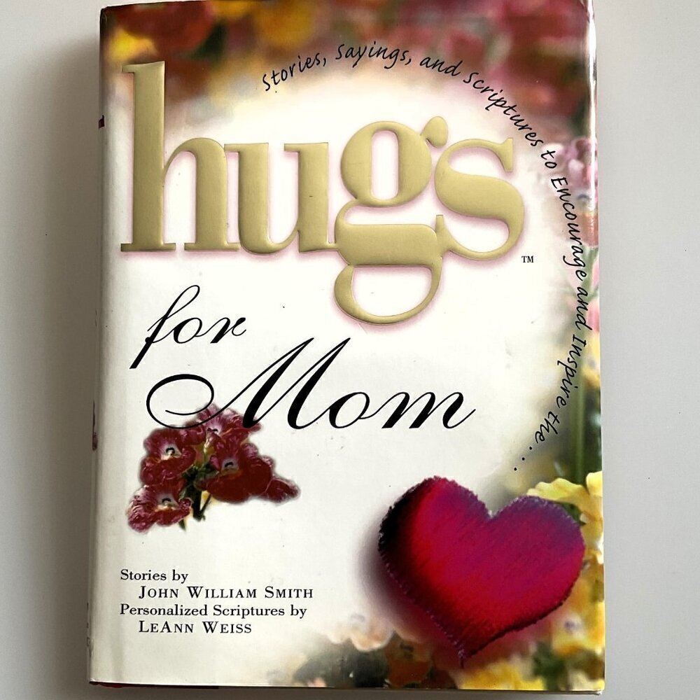 1997 Hugs For Mom Stories Hardback Book Vintage